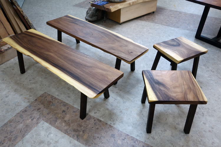 モンキーポッドのベンチ | 天然無垢一枚板・テーブル・手作り家具